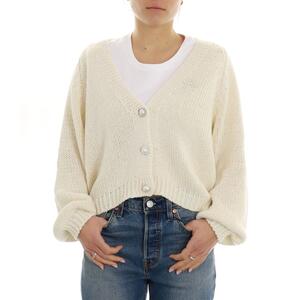 CARDIGAN BOTTONI GIOIELLO PANNA